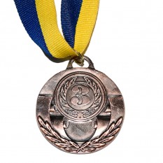 Медаль наградная 43512 Д5см 3 место Бронза